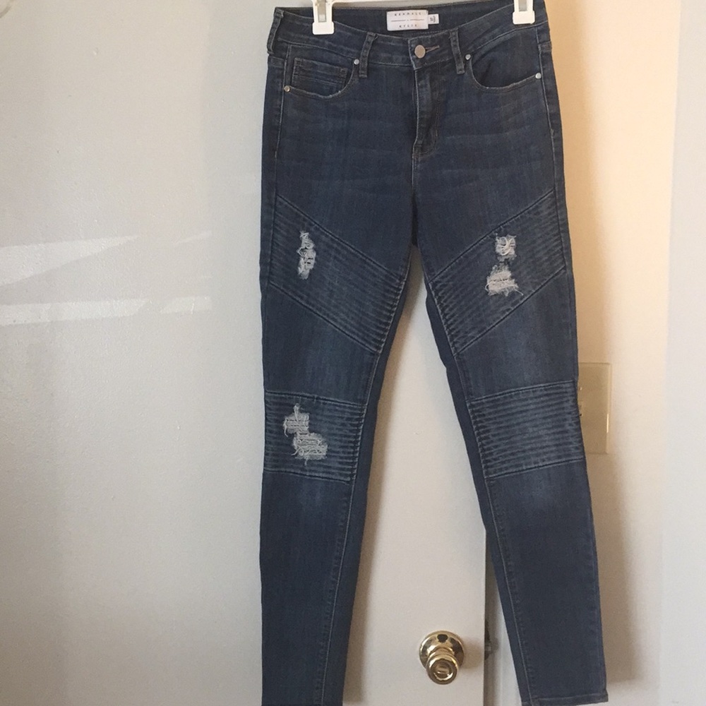 Kendall&Kylie biker ripped jeans